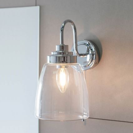 Endon 77088 - Aplique de pared para baño ASHBURY 1xE14/4W/230V IP44 cromo brillante