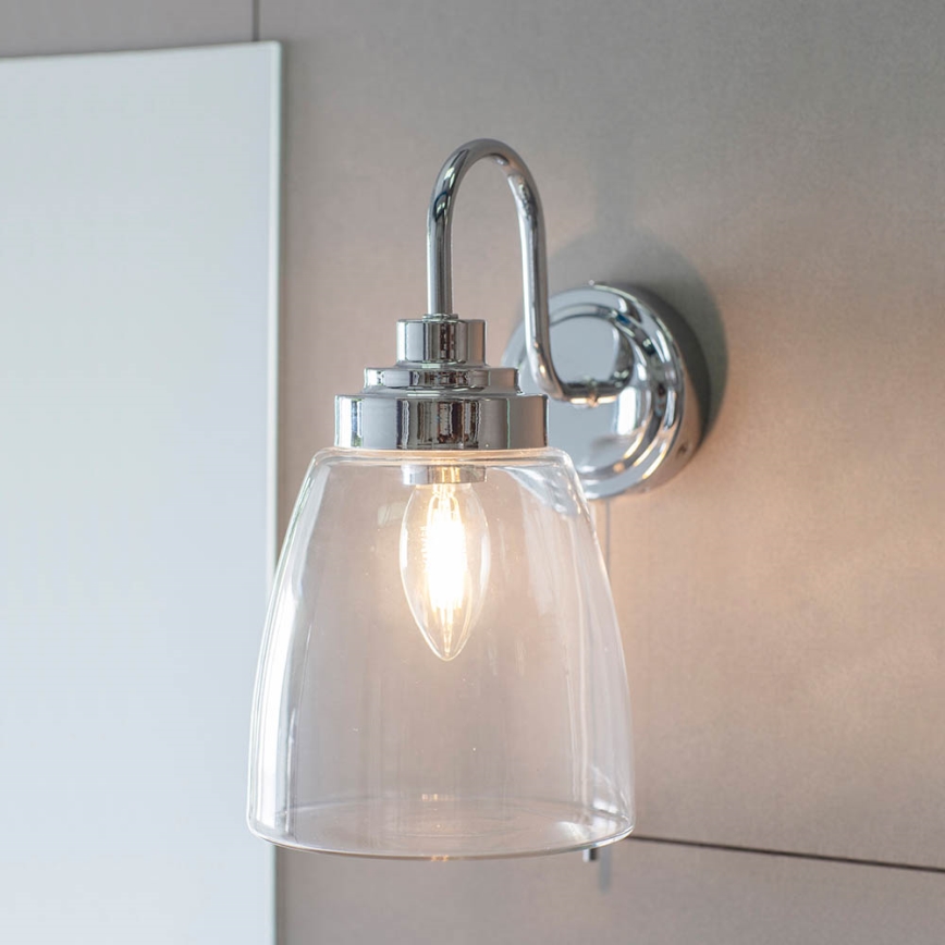 Endon 77088 - Aplique de pared para baño ASHBURY 1xE14/4W/230V IP44 cromo brillante