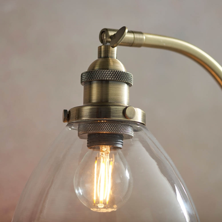 Endon 77859 - Lámpara de mesa HANSEN 1xE14/40W/230V latón
