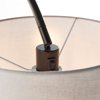 Endon 78163 - Lámpara de pie CARLSON 1xE27/60W/230V gris/negro