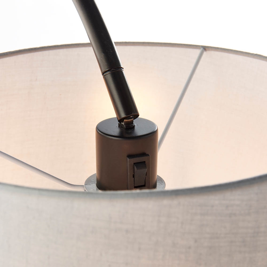 Endon 78163 - Lámpara de pie CARLSON 1xE27/60W/230V gris/negro