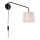 Endon 79500 - Lámpara de pared CARLSON 1xE14/40W/230V gris/negra