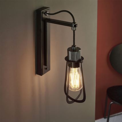 Endon 80950 - Aplique URBAN 1xE27/6W/230V negro
