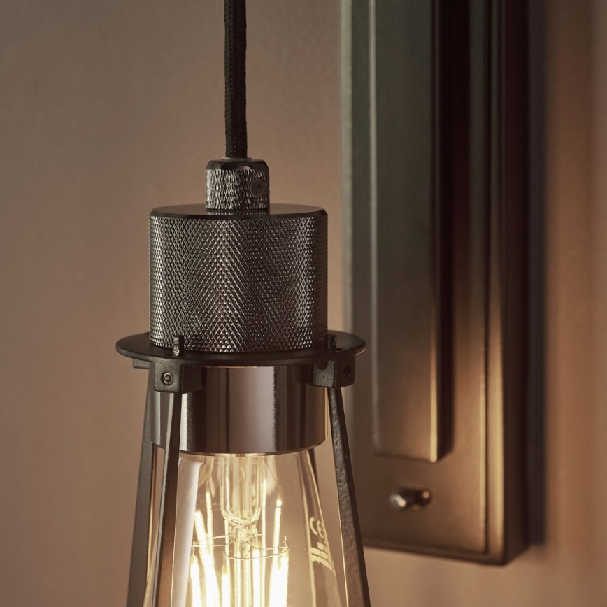 Endon 80950 - Aplique URBAN 1xE27/6W/230V negro