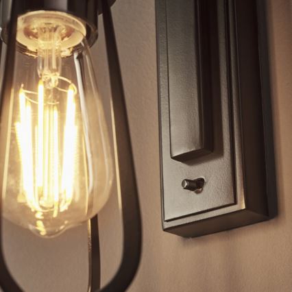 Endon 80950 - Aplique URBAN 1xE27/6W/230V negro