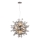Endon 81583 - Lámpara colgante con cable JOULES 9xE14/7W/230V cromo brillante/vidrio ahumado