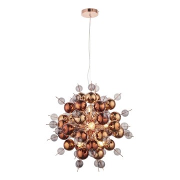Endon 81584 - Lámpara colgante JOULES 9xE14/7W/230V cobre