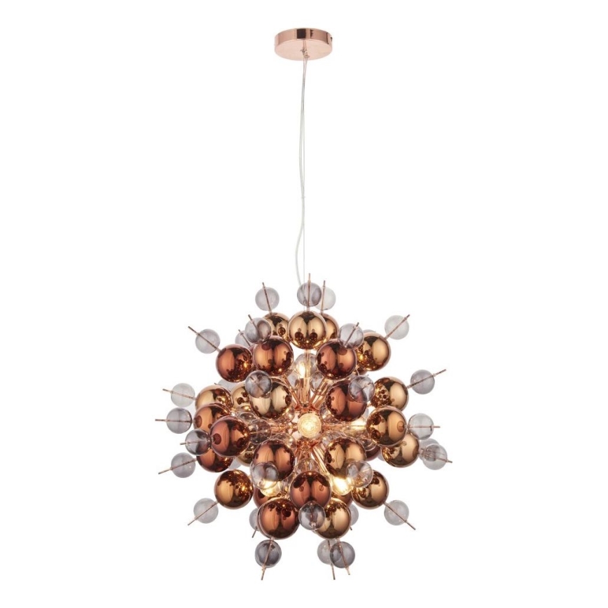 Endon 81584 - Lámpara colgante JOULES 9xE14/7W/230V cobre