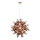 Endon 81584 - Lámpara colgante JOULES 9xE14/7W/230V cobre