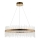 Endon 81908 - Lámpara colgante LED regulable con cable ADRIEL LED/58W/230V 3000K diámetro 70 cm dorado/transparente