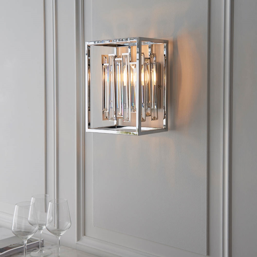 Endon 81932 - Aplique de pared ACADIA 1xE14/40W/230V cromo pulido