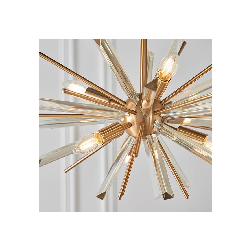 Endon 81936 - Lámpara colgante con cadena 6xE14/40W/230V acabado dorado