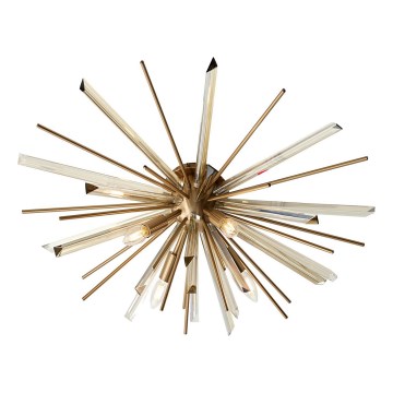 Endon 81937 - Lámpara de techo 4xE14/40W/230V, diámetro 80 cm, acabado dorado