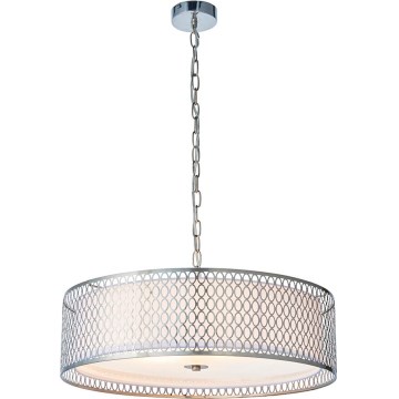 Endon 81969 - Lámpara colgante con cadena CORDERO 3xE27/10W/230V cromo mate