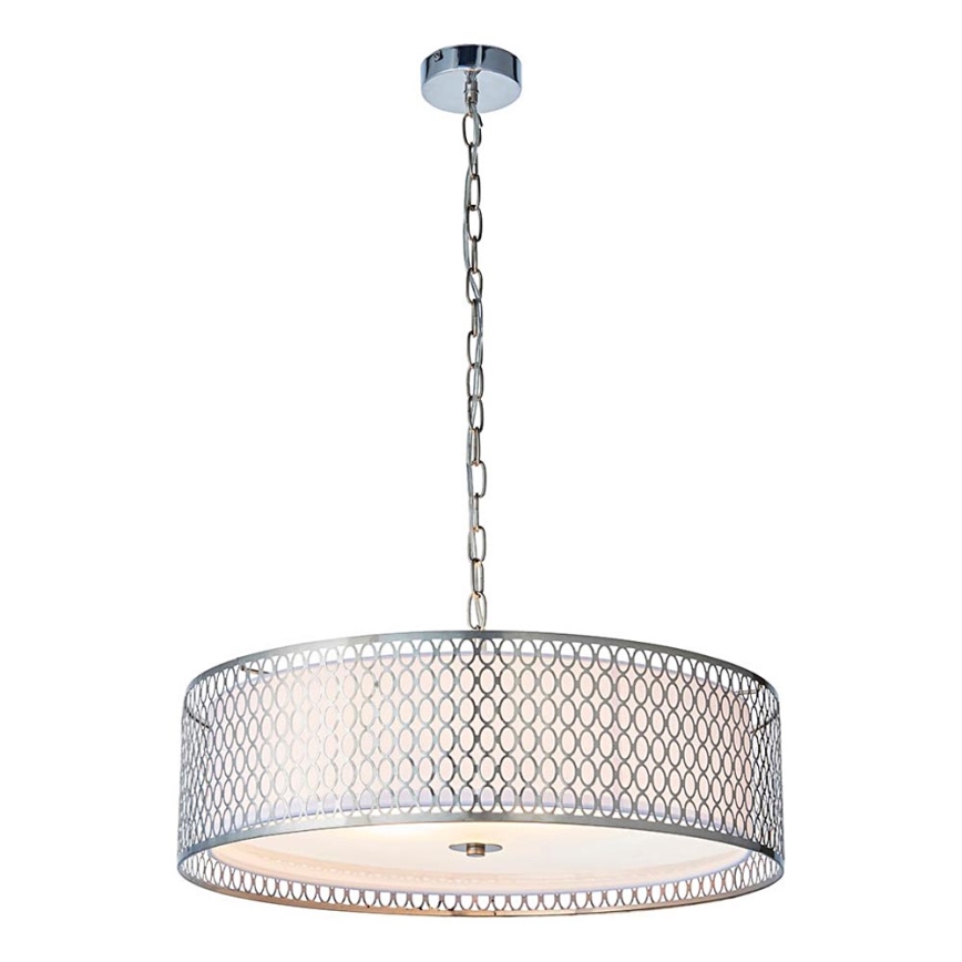 Endon 81969 - Lámpara colgante con cadena CORDERO 3xE27/10W/230V cromo mate