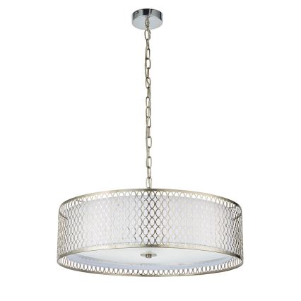 Endon 81969 - Lámpara colgante con cadena CORDERO 3xE27/10W/230V cromo mate