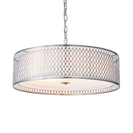 Endon 81969 - Lámpara colgante con cadena CORDERO 3xE27/10W/230V cromo mate