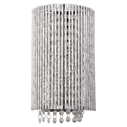 Endon 81978 - Aplique de cristal GALINA 2xG9/25W/230V cromo brillante