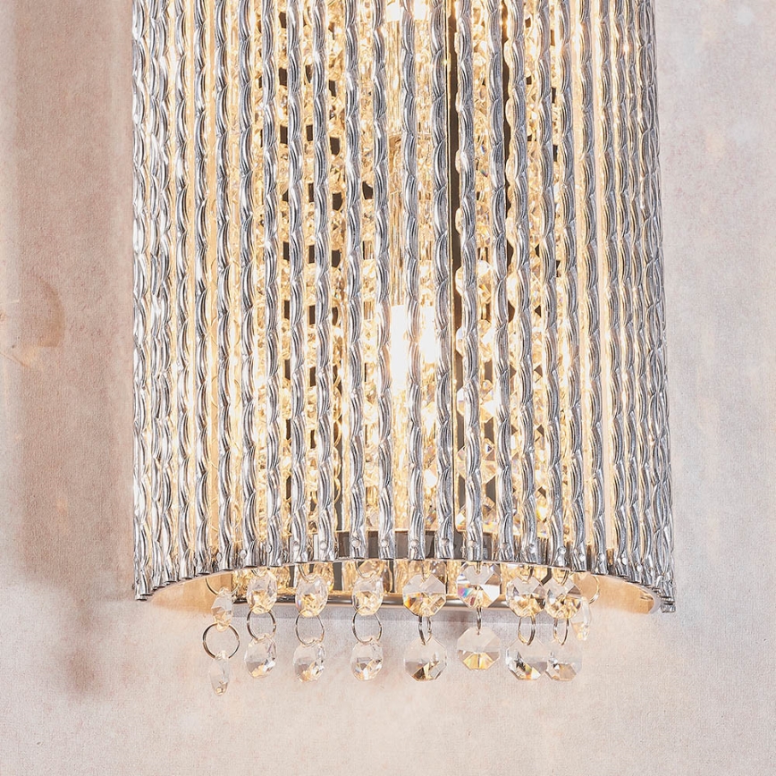 Endon 81978 - Aplique de cristal GALINA 2xG9/25W/230V cromo brillante