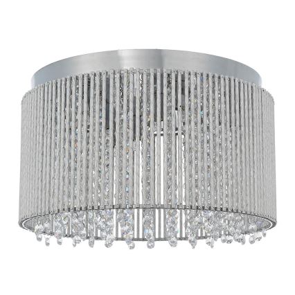 Endon 81980 - Plafón de cristal GALINA 10xG9/25W/230V cromo mate