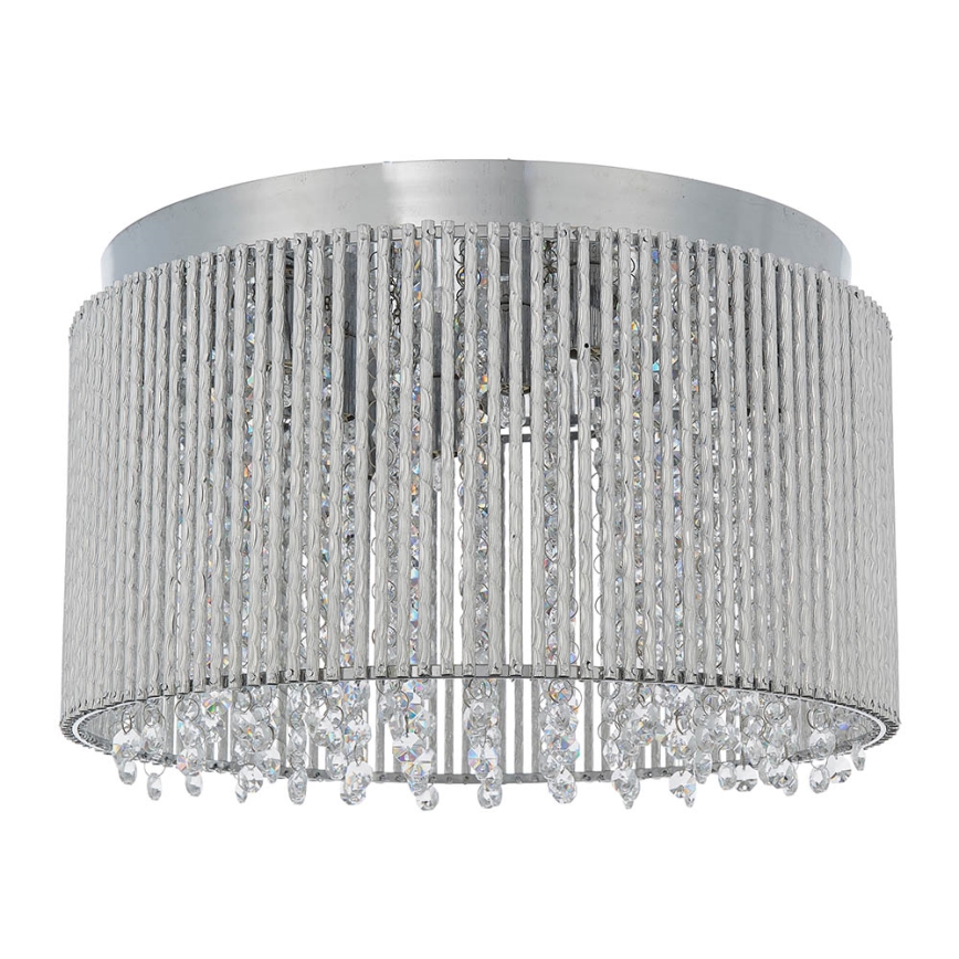 Endon 81980 - Plafón de cristal GALINA 10xG9/25W/230V cromo mate