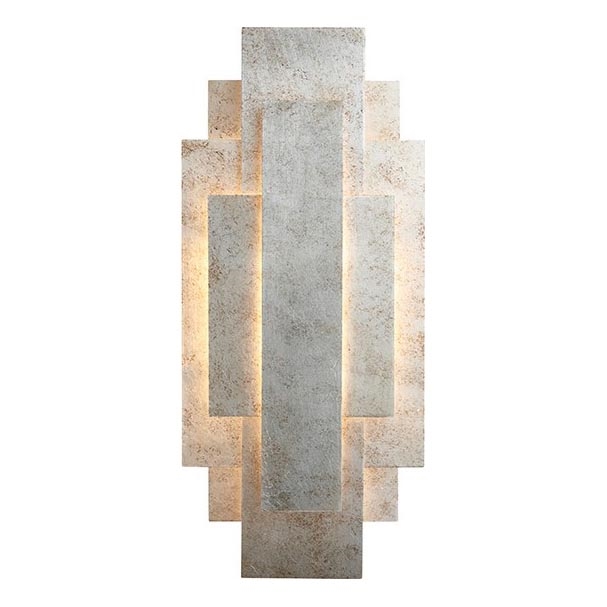 Endon 90451 - Aplique de pared ALZARE 2xG9/3W/230V blanco patinado