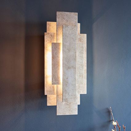 Endon 90451 - Aplique de pared ALZARE 2xG9/3W/230V blanco patinado