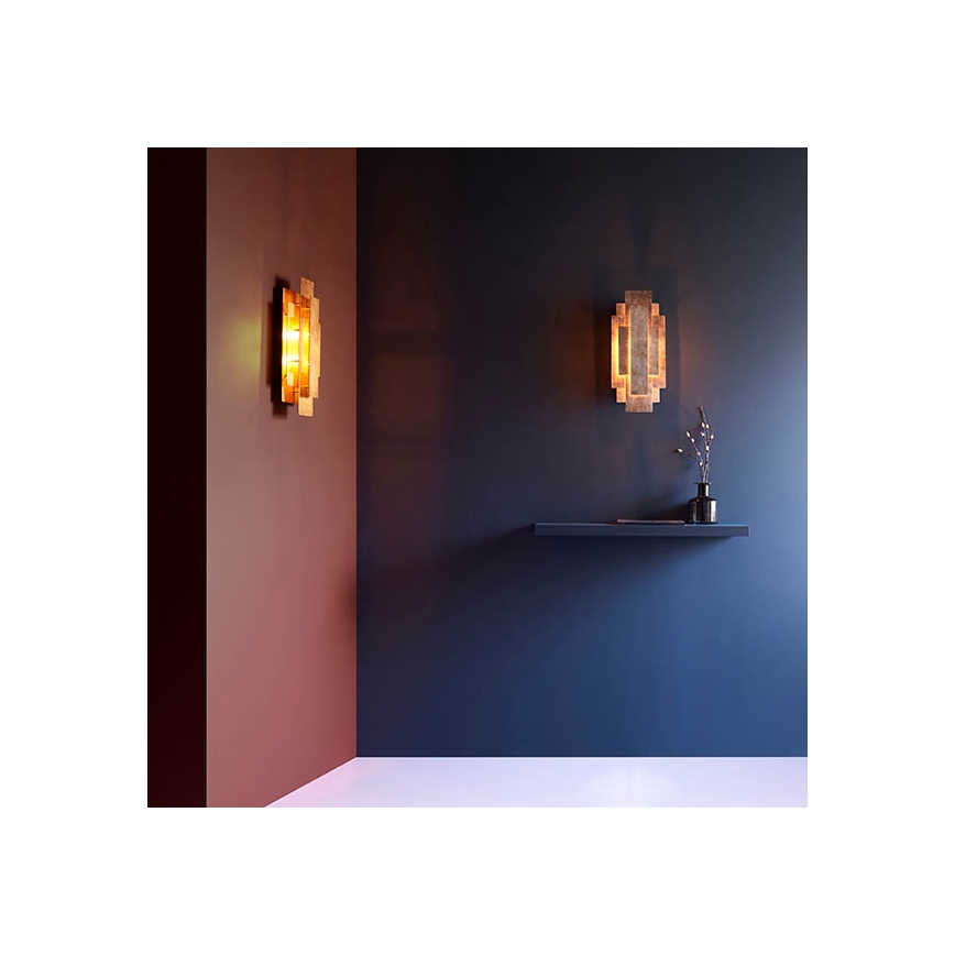 Endon 90451 - Aplique de pared ALZARE 2xG9/3W/230V blanco patinado