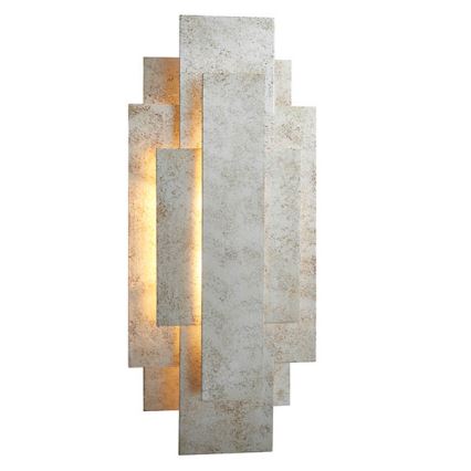 Endon 90451 - Aplique de pared ALZARE 2xG9/3W/230V blanco patinado