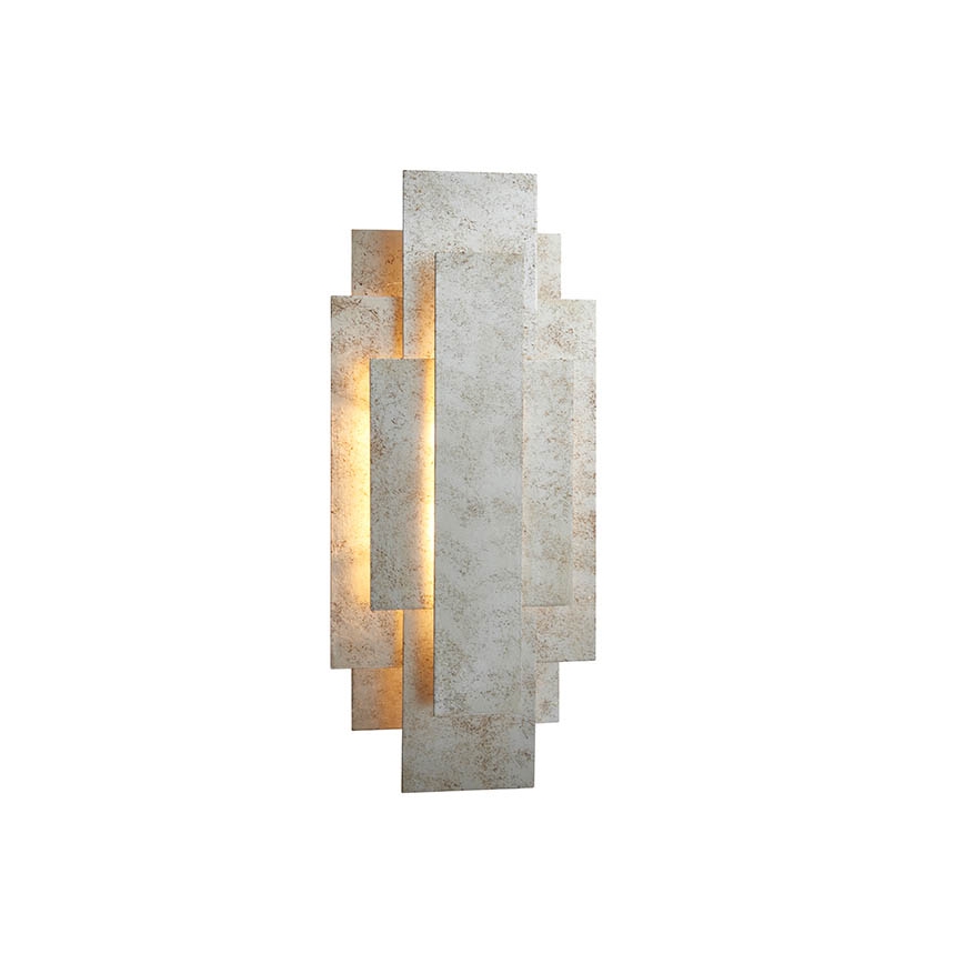 Endon 90451 - Aplique de pared ALZARE 2xG9/3W/230V blanco patinado