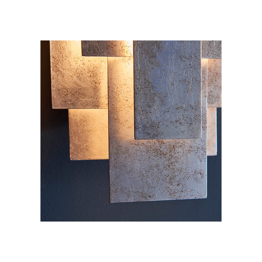 Endon 90451 - Aplique de pared ALZARE 2xG9/3W/230V blanco patinado