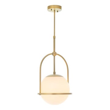 Endon 90844 - Lámpara de techo ONTARIO con varilla 1xE27/10W/230V latón