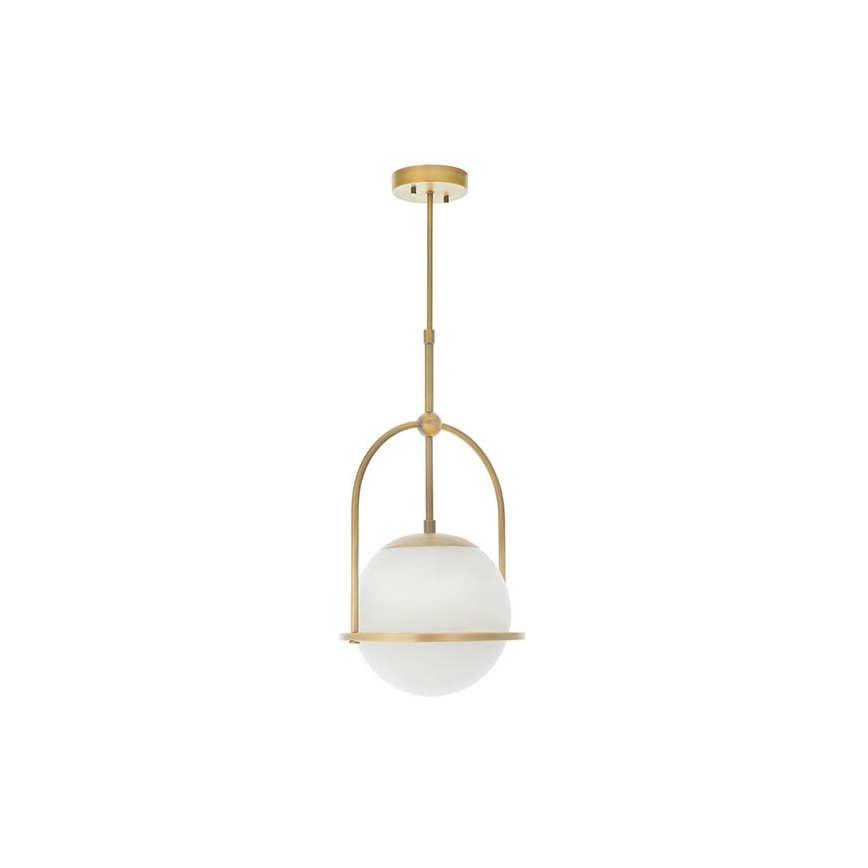 Endon 90844 - Lámpara de techo ONTARIO con varilla 1xE27/10W/230V latón