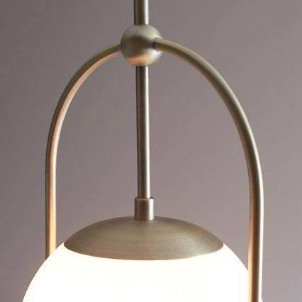 Endon 90844 - Lámpara de techo ONTARIO con varilla 1xE27/10W/230V latón