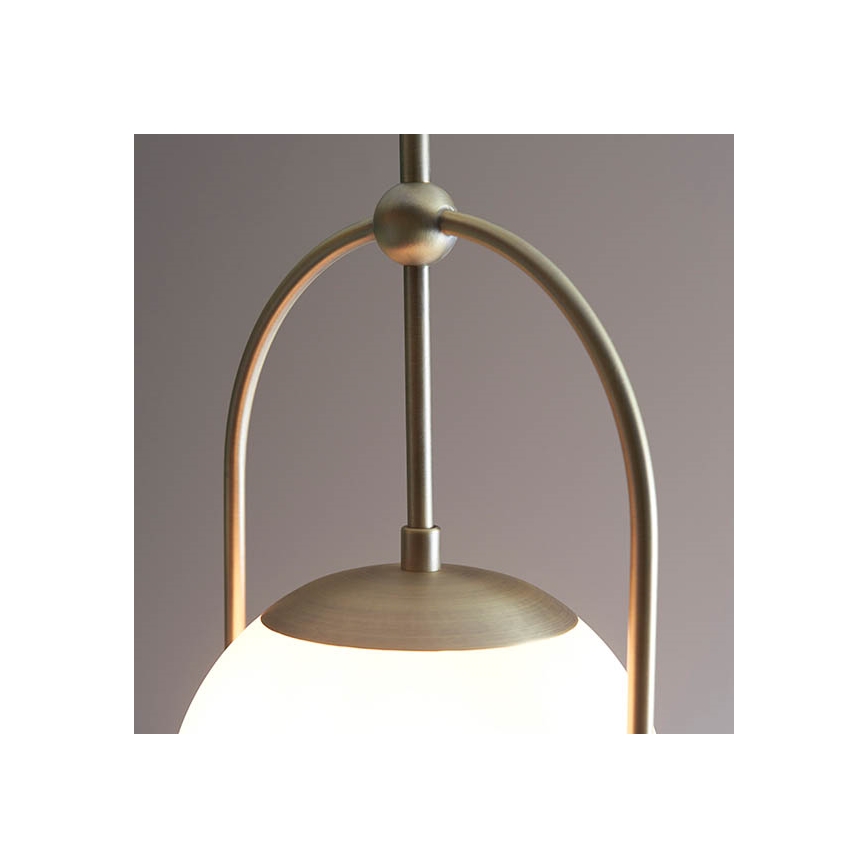 Endon 90844 - Lámpara de techo ONTARIO con varilla 1xE27/10W/230V latón