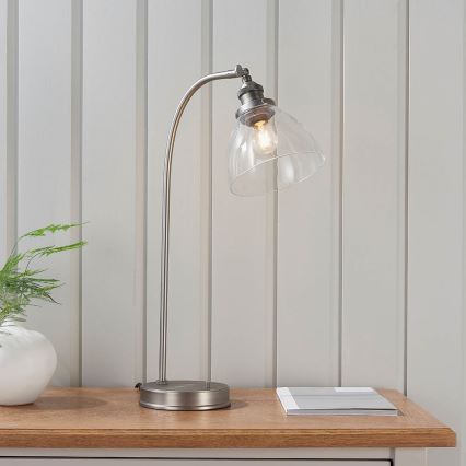Endon 91740 - Lámpara de mesa HANSEN 1xE14/40W/230V cromo mate