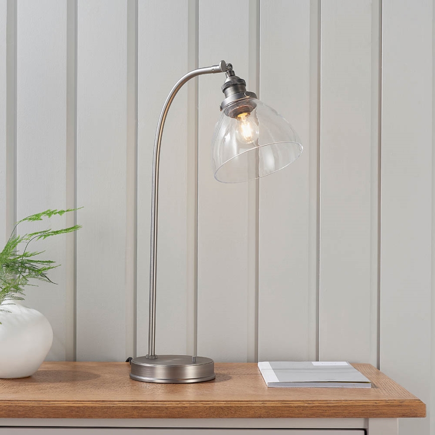 Endon 91740 - Lámpara de mesa HANSEN 1xE14/40W/230V cromo mate