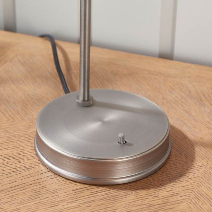 Endon 91740 - Lámpara de mesa HANSEN 1xE14/40W/230V cromo mate