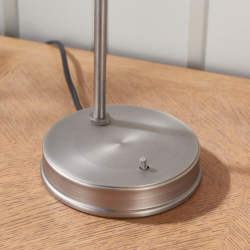 Endon 91740 - Lámpara de mesa HANSEN 1xE14/40W/230V cromo mate