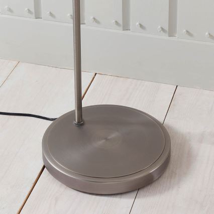 Endon 91741 - Lámpara de pie HANSEN 1xE27/40W/230V cromo mate