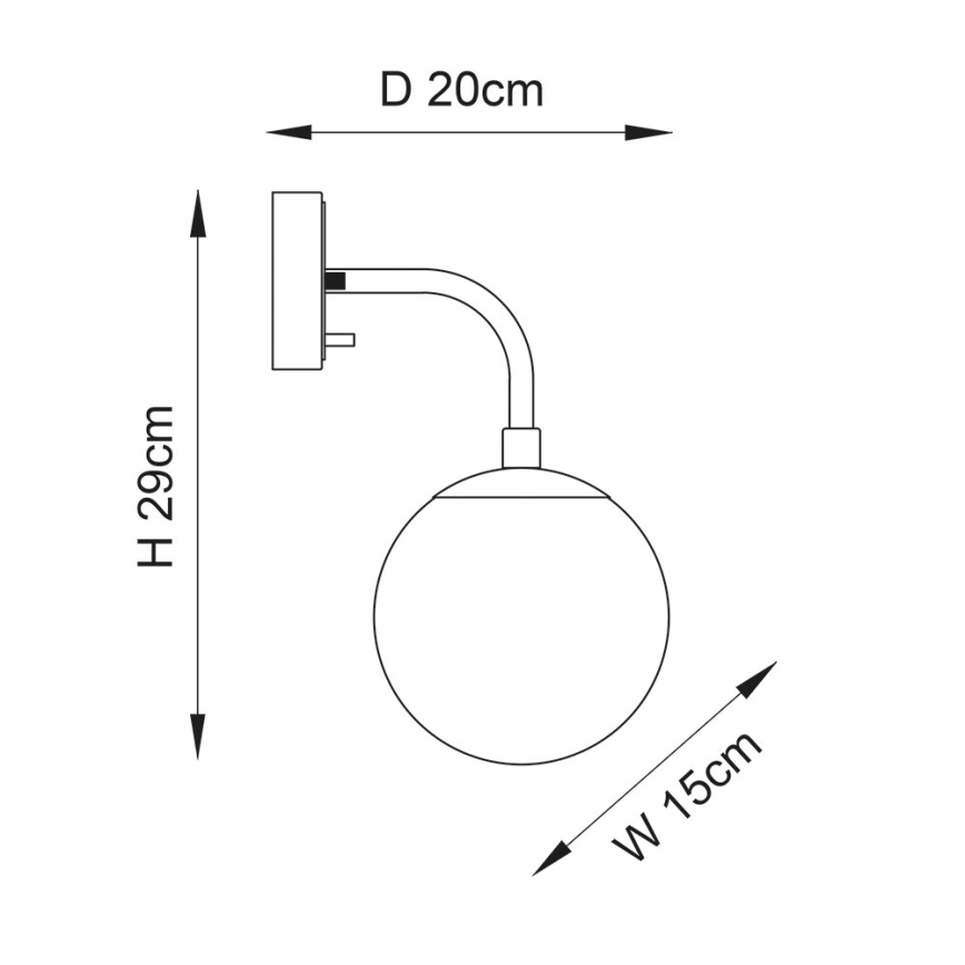 Endon 91892 - Aplique de pared ONTARIO 1xE14/7W/230V, acabado en latón