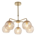 Endon 91969 - Lámpara colgante con varilla DIMPLE 5xE14/7W/230V dorada