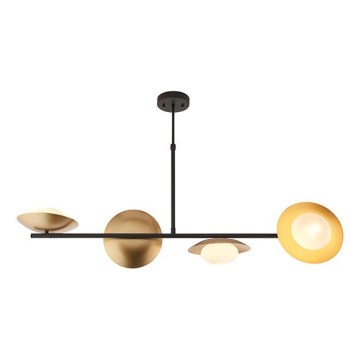 Endon 92036 - Lámpara colgante con cable RUFFLE 4xG9/3W/230V latón/negro
