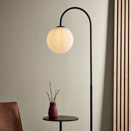 Endon 92424 - Lámpara de pie HALO 1xE14/7W/230V negra