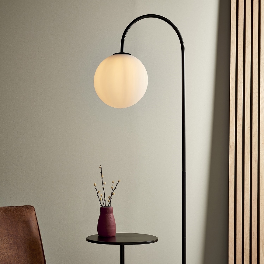 Endon 92424 - Lámpara de pie HALO 1xE14/7W/230V negra