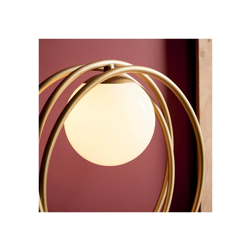 Endon 92491 - Lámpara de mesa EMILIO 1xG9/3W/230V dorada/blanca