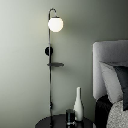 Endon 92726 - Aplique de pared HALO 1xG9/3W/230V negro