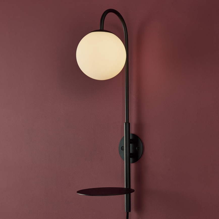 Endon 92726 - Aplique de pared HALO 1xG9/3W/230V negro