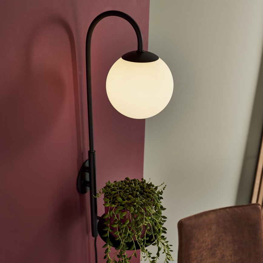 Endon 92726 - Aplique de pared HALO 1xG9/3W/230V negro