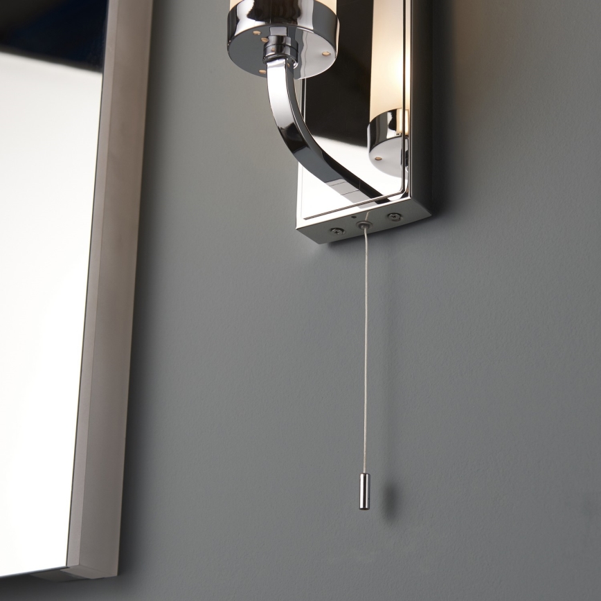 Endon 92960 - Aplique de pared para baño EDREA 1xG9/3W/230V IP44 cromo brillante